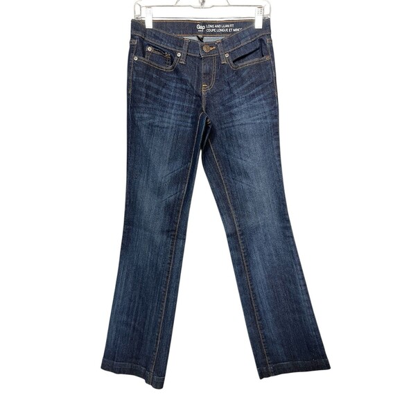 Gap Outlet Denim - Gap Outlet Women’s Jeans 0 Long & Lean Worn Blue Bootcut Stretch Denim $59 M